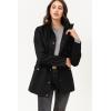 imageLock and Love Womens Casual Military Anorak Jacket  Lightweight Detachable Hooded Safari UtilityWjc1845black