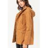 imageLock and Love Womens Casual Military Anorak Jacket  Lightweight Detachable Hooded Safari UtilityWjc1845camel