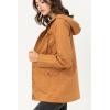 imageLock and Love Womens Casual Military Anorak Jacket  Lightweight Detachable Hooded Safari UtilityWjc1845camel