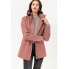 imageLock and Love Womens Casual Military Anorak Jacket  Lightweight Detachable Hooded Safari UtilityWjc1845mauve