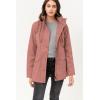 imageLock and Love Womens Casual Military Anorak Jacket  Lightweight Detachable Hooded Safari UtilityWjc1845mauve