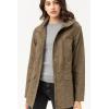 imageLock and Love Womens Casual Military Anorak Jacket  Lightweight Detachable Hooded Safari UtilityWjc1845olive