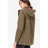 imageLock and Love Womens Casual Military Anorak Jacket  Lightweight Detachable Hooded Safari UtilityWjc1845olive