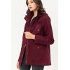 imageLock and Love Womens Casual Military Anorak Jacket  Lightweight Detachable Hooded Safari UtilityWjc1845wine