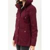 imageLock and Love Womens Casual Military Anorak Jacket  Lightweight Detachable Hooded Safari UtilityWjc1845wine