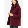 imageLock and Love Womens Casual Military Anorak Jacket  Lightweight Detachable Hooded Safari UtilityWjc1845wine