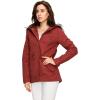 imageLock and Love Womens Casual Military Anorak Jacket  Lightweight Detachable Hooded Safari UtilityWjc1968marsala