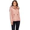 imageLock and Love Womens Casual Military Anorak Jacket  Lightweight Detachable Hooded Safari UtilityWjc2041mauve