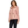 imageLock and Love Womens Casual Military Anorak Jacket  Lightweight Detachable Hooded Safari UtilityWjc2041mauve