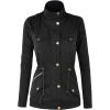imageLock and Love Womens Casual Military Anorak Jacket  Lightweight Detachable Hooded Safari UtilityWjc643black