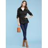 imageLock and Love Womens Casual Military Anorak Jacket  Lightweight Detachable Hooded Safari UtilityWjc643black