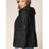 imageLock and Love Womens Casual Military Anorak Jacket  Lightweight Detachable Hooded Safari UtilityWjc643black