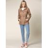 imageLock and Love Womens Casual Military Anorak Jacket  Lightweight Detachable Hooded Safari UtilityWjc643khaki