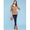 imageLock and Love Womens Casual Military Anorak Jacket  Lightweight Detachable Hooded Safari UtilityWjc643khaki