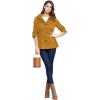 imageLock and Love Womens Casual Military Anorak Jacket  Lightweight Detachable Hooded Safari UtilityWjc643mustard
