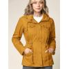 imageLock and Love Womens Casual Military Anorak Jacket  Lightweight Detachable Hooded Safari UtilityWjc643mustard