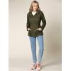 imageLock and Love Womens Casual Military Anorak Jacket  Lightweight Detachable Hooded Safari UtilityWjc643olive