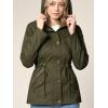 imageLock and Love Womens Casual Military Anorak Jacket  Lightweight Detachable Hooded Safari UtilityWjc643olive