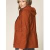 imageLock and Love Womens Casual Military Anorak Jacket  Lightweight Detachable Hooded Safari UtilityWjc643rust