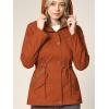 imageLock and Love Womens Casual Military Anorak Jacket  Lightweight Detachable Hooded Safari UtilityWjc643rust