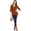imageLock and Love Womens Casual Military Anorak Jacket  Lightweight Detachable Hooded Safari UtilityWjc643rust