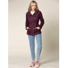 imageLock and Love Womens Casual Military Anorak Jacket  Lightweight Detachable Hooded Safari UtilityWjc643wine
