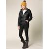 imageLock and Love Womens Ultra Light Weight Packable Down Jacket with Removable HoodieWjc2144black