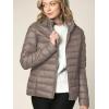 imageLock and Love Womens Ultra Light Weight Packable Down Jacket with Removable HoodieWjc2144khaki