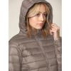 imageLock and Love Womens Ultra Light Weight Packable Down Jacket with Removable HoodieWjc2144khaki