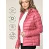 imageLock and Love Womens Ultra Light Weight Packable Down Jacket with Removable HoodieWjc2144mauve