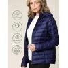 imageLock and Love Womens Ultra Light Weight Packable Down Jacket with Removable HoodieWjc2144navy
