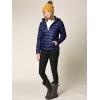 imageLock and Love Womens Ultra Light Weight Packable Down Jacket with Removable HoodieWjc2144navy