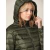 imageLock and Love Womens Ultra Light Weight Packable Down Jacket with Removable HoodieWjc2144olive