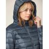 imageLock and Love Womens Ultra Light Weight Packable Down Jacket with Removable HoodieWjc2144steelblue