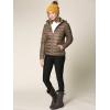 imageLock and Love Womens Ultra Light Weight Packable Down Jacket with Removable HoodieWjc2144taupe