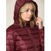imageLock and Love Womens Ultra Light Weight Packable Down Jacket with Removable HoodieWjc2144wine