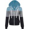 imageLock and Love Womens Active Casual Zipup Hoodie Jacket Long Sleeve Comfortable Lightweight SweatshirtWsk2302dustyblue