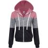 imageLock and Love Womens Active Casual Zipup Hoodie Jacket Long Sleeve Comfortable Lightweight SweatshirtWsk2302mauve