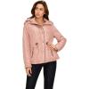 imageLock and Love Womens Casual Military Anorak Jacket  Lightweight Detachable Hooded Safari UtilityWjc2041mauve