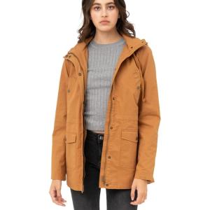 imageLock and Love Womens Casual Military Anorak Jacket  Lightweight Detachable Hooded Safari UtilityWjc1845camel