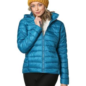 imageLock and Love Womens Ultra Light Weight Packable Down Jacket with Removable HoodieWjc2144teal