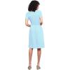 imageLock and Love LL Womens Comfy Casual Short Sleeve Flowy Dresses Loose Plain Dress with PocketsWdr2304aqua