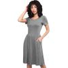imageLock and Love LL Womens Comfy Casual Short Sleeve Flowy Dresses Loose Plain Dress with PocketsWdr2304hdg