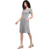 imageLock and Love LL Womens Comfy Casual Short Sleeve Flowy Dresses Loose Plain Dress with PocketsWdr2304heathergrey