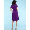 imageLock and Love LL Womens Comfy Casual Short Sleeve Flowy Dresses Loose Plain Dress with PocketsWdr2304purple
