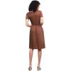 imageLock and Love LL Womens Comfy Casual Short Sleeve Flowy Dresses Loose Plain Dress with PocketsWdr2304rust