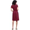 imageLock and Love LL Womens Comfy Casual Short Sleeve Flowy Dresses Loose Plain Dress with PocketsWdr2304wine