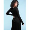 imageLock and Love LL Womens Comfy Casual Short Sleeve Flowy Dresses Loose Plain Dress with PocketsWdr2305black