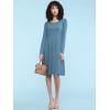 imageLock and Love LL Womens Comfy Casual Short Sleeve Flowy Dresses Loose Plain Dress with PocketsWdr2305denim