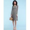 imageLock and Love LL Womens Comfy Casual Short Sleeve Flowy Dresses Loose Plain Dress with PocketsWdr2305hdg